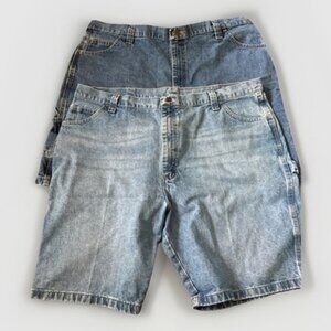 Mens Wrangler Carpenter Jean Shorts Size 42 Workwear 2 Pair